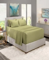 Nestl Bedding Premier Collection Deep Pocket 4 Piece Sheet Set, California King In Sage Olive Green