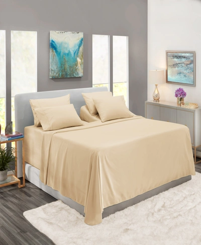 Nestl Bedding Extra Deep Pocket 7-pc. Sheet Set, King Split In Beige Cream