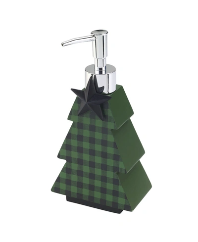 Avanti Tis The Season Holiday Plaid Resin Soap/lotion Dispenser In Multi
