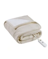 SERTA ELECTRIC REVERSIBLE FLEECE TO SHERPA THROW