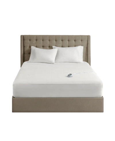 Serta Electric Water Resistant Mattress Pad, Full In White