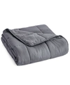 PUR AND CALM SILVADUR ANTIMICROBIAL MICROFIBER 12LB WEIGHTED THROW, 48" X 72"