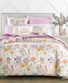 CHARTER CLUB DAMASK DESIGNS WILDFLOWERS 3-PC. COMFORTER SET, FULL/QUEEN, CREATED FOR MACY'S