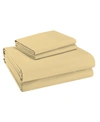 PURITY HOME SOLID 400 THREAD COUNT FULL SHEET SET, 4 PIECES