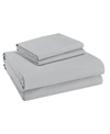 PURITY HOME SOLID 400 THREAD COUNT KING SHEET SET, 4 PIECES