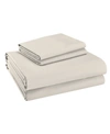 PURITY HOME SOLID 400 THREAD COUNT SATEEN FULL SHEET SET, 4 PIECES