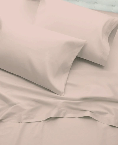 Purity Home 400 Thread Count Cotton Percale 2 Pc Pillowcase Standard In Blush