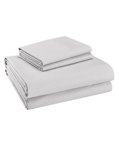 PURITY HOME 400 THREAD COUNT COTTON PERCALE 4-PC. SHEET SET, QUEEN