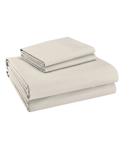 Purity Home 400 Thread Count Wrinkle Resistant Cotton Sateen 4-pc. Sheet Set, King In Ivory