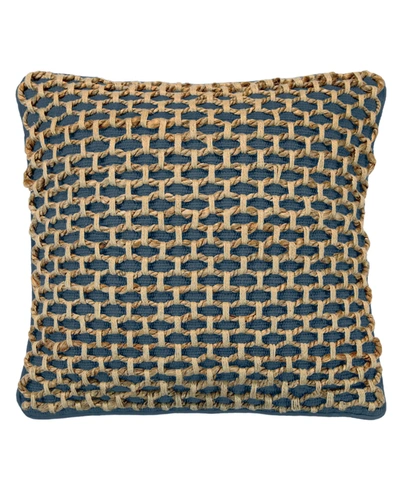 Boho Living Jada Decorative Accent Pillow, 22" X 22" In Indigo