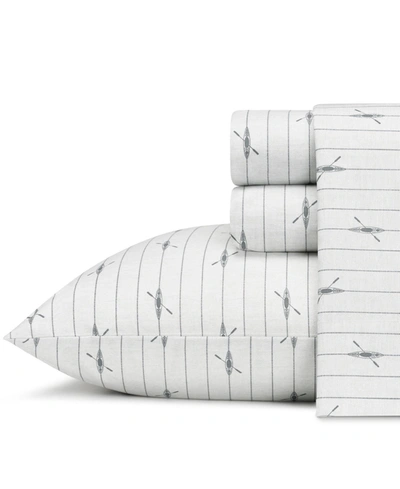 Eddie Bauer Downstream Cotton Percale 3 Pc. Sheet Set, Twin Xl Bedding