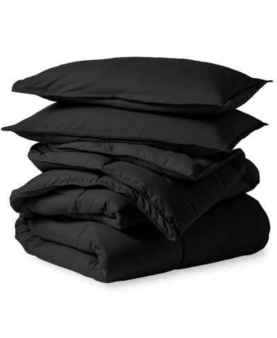 Bare Home Comforter Set, King In Black