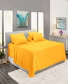 Nestl Bedding Extra Deep Pocket 7-pc. Sheet Set, King Split In Yellow