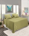 Nestl Bedding Extra Deep Pocket 7-pc. Sheet Set, King Split In Sage Olive Green