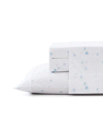 Tommy Bahama Home Closeout! Angel Fish Cool Zone 4 Piece Sheet Set, Queen Bedding In White