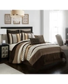 Nanshing Sydney 8-piece King Comforter Set Bedding In Brown