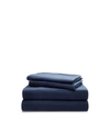 Ralph Lauren Closeout! Lauren  Flannel 4 Pc. Sheet Set, Twin Bedding In Navy