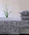 Tribeca Living Katy Floral Flannel Extra Deep Pocket 4 Piece Sheet Set, Full In Natural