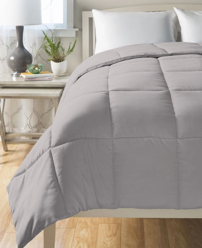 Cheer Collection All Season Down Alternative Hypoallergenic Twin Comforter In Grey