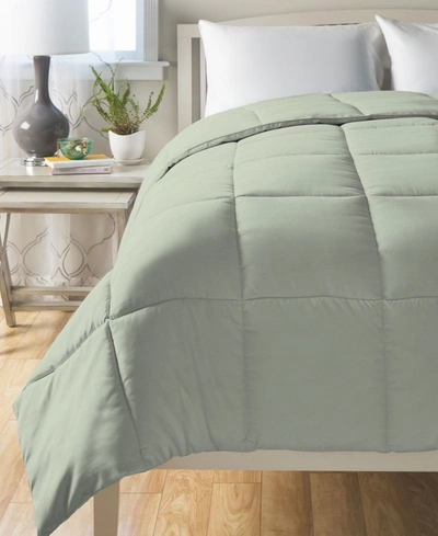 Cheer Collection All Season Down Alternative Hypoallergenic Twin Comforter In Sage