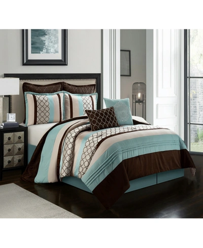 Nanshing Sydney 8-piece California King Comforter Set Bedding In Multi