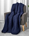 TRANQUILITY CHUNKY KNIT WEIGHTED THROW, 11.9 LBS, 48" X 72"