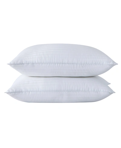 Unikome 2 Piece Striped Bed Pillows, Queen In White