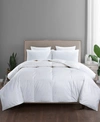 UNIKOME " YEAR ROUND QUILTED WHITE GOOSE FEATHER AND DOWN COMFORTER, TWIN