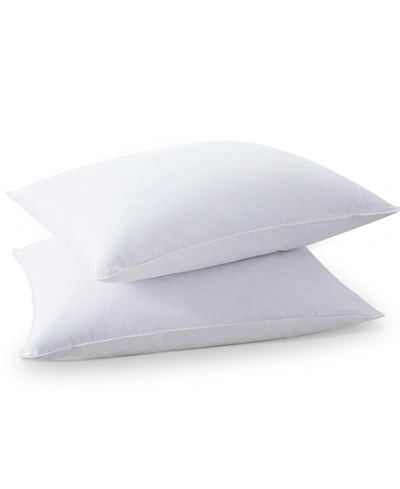 Unikome 2-pack Medium Soft Goose Down And Feather Gusseted Pillow, King In White
