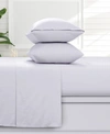 AZORES HOME SOLID 170-GSM FLANNEL EXTRA DEEP POCKET 4 PIECE SHEET SET, QUEEN