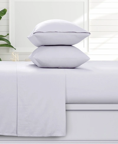 AZORES HOME SOLID 170-GSM FLANNEL EXTRA DEEP POCKET 4 PIECE SHEET SET, QUEEN