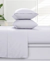 AZORES HOME SOLID 170-GSM FLANNEL EXTRA DEEP POCKET 4 PIECE SHEET SET, FULL