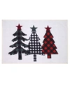 AVANTI TIS THE SEASON HOLIDAY PLAID BATH RUG, 20" X 30"