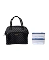 KATHY IRELAND LEAH WIDE MOUTH LUNCH TOTE BAG, SET OF 3