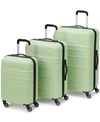 Calvin Klein Fillmore Hard Side Luggage Set, 3 Piece In Cucumber