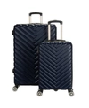 Kenneth Cole Reaction Madison Square 2-pc. Chevron Expandable Luggage Set In Navy