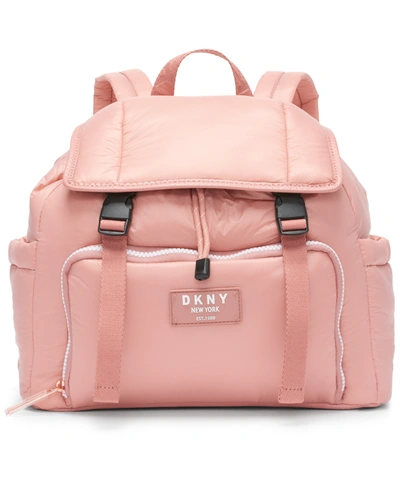 Dkny Underground Draw String Backpack In Pink