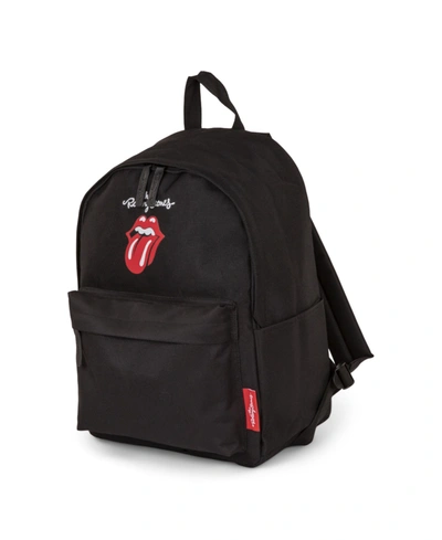Rolling Stones The Core Collection Backpack With Top Zippered Main Opening In Black