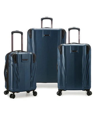 Traveler's Choice Valley Glen Hardside 3 Piece Luggage Set In Navy