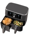 NINJA FOODI DZ401 6-IN-1 10-QT. XL 2-BASKET AIR FRYER WITH DUALZONE TECHNOLOGY- AIR FRY, BROIL, ROAST, DEH