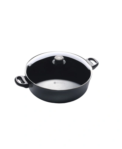 Swiss Diamond Hd Braiser With Lid In Black