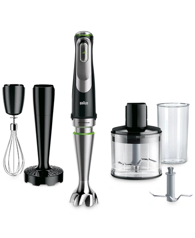 Braun Multiquick 9137xi Hand Blender In Stainless Steel - Black