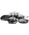 ALL-CLAD ALL-CLAD ESSENTIALS 13-PC. HARD-ANODIZED NONSTICK COOKWARE SET