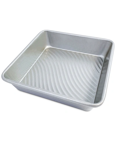 Usa Pan Patriot Bakeware 8" Square Cake Pan In Silver