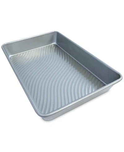 Usa Pan Patriot Bakeware Rectangular Cake Pan, 9" X 13" In Silver