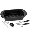 Cuisinart Nonstick Roaster Pan Set In Black