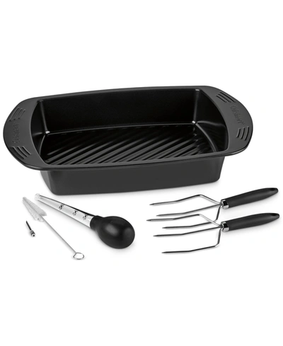 Cuisinart Nonstick Roaster Pan Set In Black