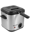 ELITE GOURMET 1.5QT DEEP FRYER WITH ADJUSTABLE TEMPERATURE CONTROL, LID WITH VIEWING WINDOW
