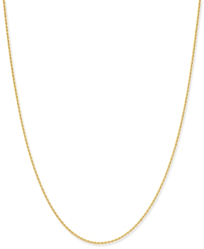 GIANI BERNINI GIANI BERNINI THIN ROPE CHAIN 16" NECKLACE (1.5MM) IN 18K GOLD-PLATE OVER STERLING SILVER, CREATED F