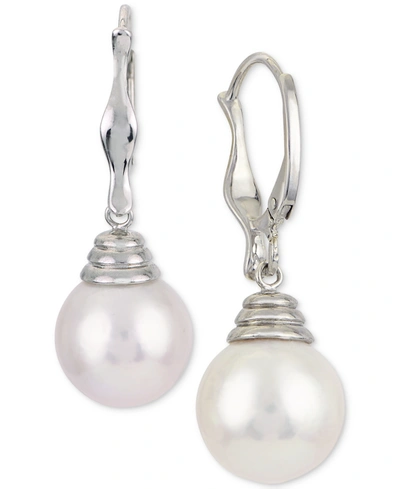 Macy's Windsor Cultured Freshwater Pearl (11mm) Drop Earrings In Sterling Silver